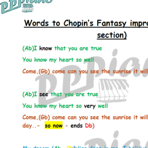 Chopin Fantasy Impromptu Largo section